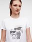 Karl Lagerfeld T-krekls sievietēm, balts cena un informācija | T-krekli sievietēm | 220.lv