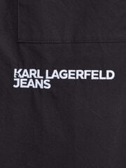 Майка с длинными рукавами KARL LAGERFELD JEANS Regular Monogram Black 236D1705 563760165 цена и информация | Мужские рубашки | 220.lv