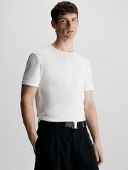 Мужская футболка Calvin Klein Smooth Cotton Egret K10K112229YAH 560077381, белый цена и информация | Мужские футболки | 220.lv