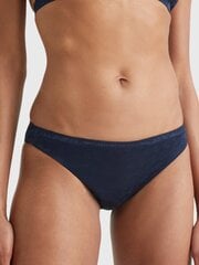 Tommy Hilfiger biksītes sievietēm TH Monogram Jacquard Satin Bikini Desert Sky 545661731, melnas cena un informācija | Sieviešu biksītes | 220.lv