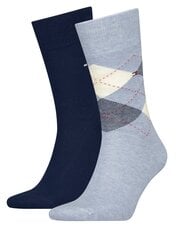 Носки Tommy Hilfiger, Light Blue Melange, 2 пары цена и информация | Мужские носки | 220.lv