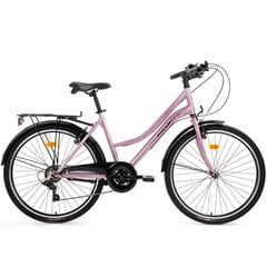 Городской велосипед Bisan 28 Smile (PR10010347) розовый/серебристый (18) цена и информация | Велосипеды | 220.lv