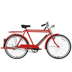Vīriešu pilsētas velosipēds Bisan Roadstar Classic 26, sarkans cena un informācija | Velosipēdi | 220.lv
