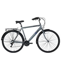 Городской велосипед Bisan 28 Hardy (PR10010413) серый/черный (21) цена и информация | Велосипеды | 220.lv