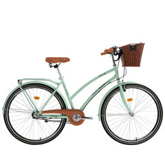 Sieviešu pilsētas velosipēds Bisan Serenity 28, zaļš cena un informācija | Velosipēdi | 220.lv