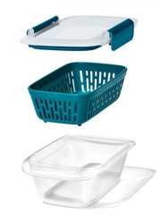 Trauks produktu uzglabāšanai OXO Prep And Go Container With Colander 11301700 цена и информация | Посуда для хранения еды | 220.lv