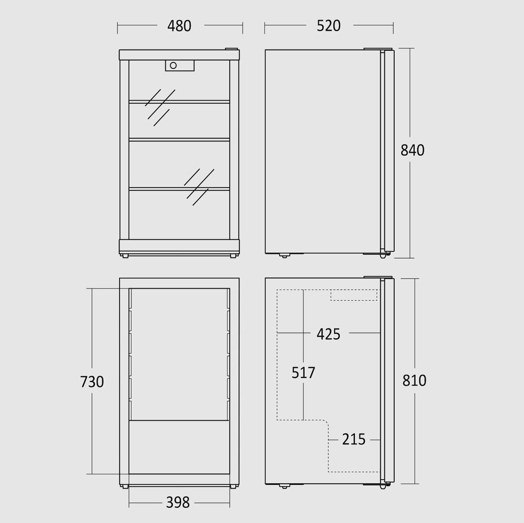 Scandomestic DKS123BE цена и информация | Ledusskapji | 220.lv