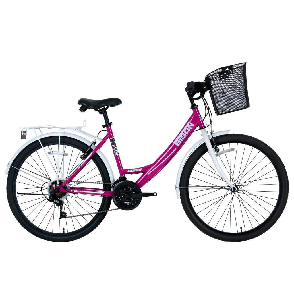 Pilsētas velosipēds meitenēm Bisan Mabella 24, violets цена и информация | Velosipēdi | 220.lv
