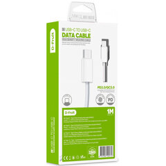 D-Fruit кабель USB-C - USB-C 1 м, белый (DF901C) цена и информация | Кабели для телефонов | 220.lv