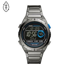 Мужские часы Fossil EVERETT SOLAR DIGITAL (Ø 45 mm) цена и информация | Мужские часы | 220.lv