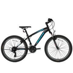 Подростковый велосипед Bisan 24 MTS4600 VB (PR10010448) черный/зеленый цена и информация | Велосипеды | 220.lv