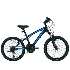 Pilsētas velosipēds zēniem Bisan KDS2750 VB 20, melns/zils cena un informācija | Velosipēdi | 220.lv