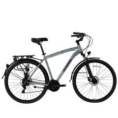 Туристический велосипед Bisan 28 Comfortline VB (PR10010370) серый/зеленый (21) цена и информация | Велосипеды | 220.lv