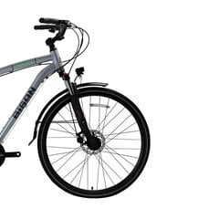 Vīriešu tūrisma velosipēds Bisan Comfortline VB 28, pelēks/zaļš cena un informācija | Velosipēdi | 220.lv