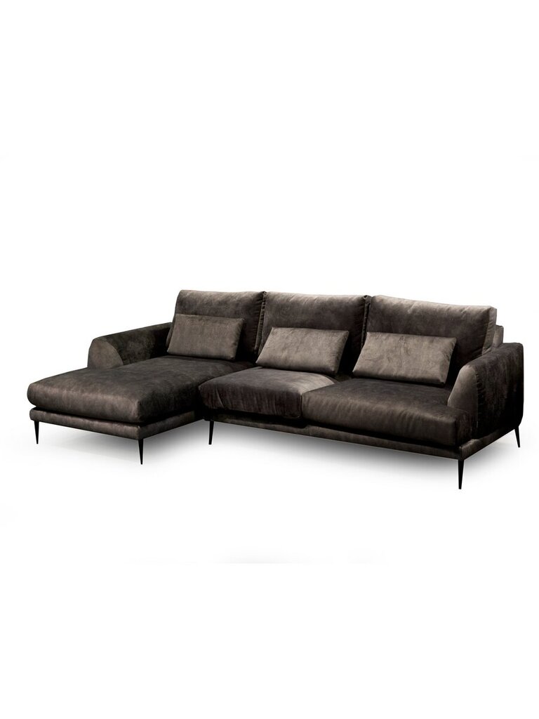 Bellus dīvāns, 3Div Left+Metal Leg15Black cena un informācija | Stūra dīvāni | 220.lv