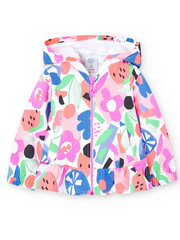 Кофта BOBOLI Pink Flower Print 218157 520238851 цена и информация | Свитеры, жилетки, пиджаки для девочек | 220.lv