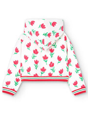 Свитшот BOBOLI Flowers Off White 418160 520239268 цена и информация | Свитеры, жилетки, пиджаки для девочек | 220.lv