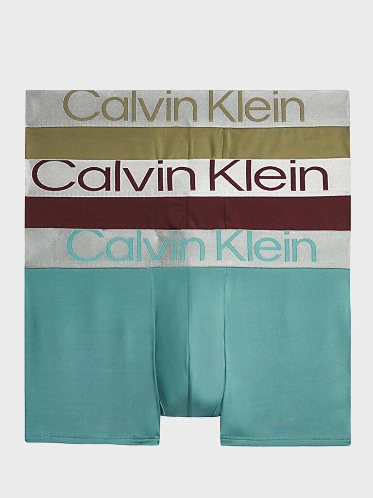 Calvin Klein vīriešu apakšveļa Low Rise Trunk 000NB3074AGIB, dažādas krāsas, 3gab. cena un informācija | Vīriešu apakšbikses | 220.lv