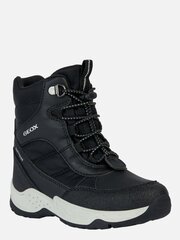 Geox ботинки для девочек J36FVB054FUC9999, черные цена и информация | Коричневые детские сапоги S&O | 220.lv
