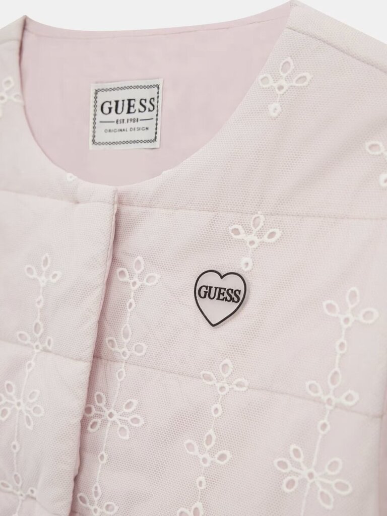 Guess Jeans jaka meitenēm J4RL12 KC3B0 G6K9, rozā cena un informācija | Virsjakas un mēteļi meitenēm | 220.lv