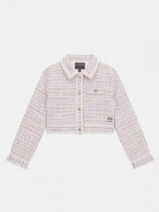 Твидовый жакет для девочек Guess Jeans Tweed Ls Blazer_Cere J4RN03 WFYA0 F464 520916100, розовый цена и информация | Куртки, пальто для девочек | 220.lv