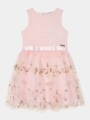 Платье для девочки Guess Jeans Mixed Fabric Sl Dres J4RK15 WELJ0 G6K9 520915997, розовый цена и информация | Платья для девочек | 220.lv