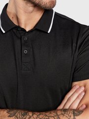 Guess Jeans polo krekls vīriešiem M2YP25 KARS0 JBLK 563936957, melns цена и информация | Мужские футболки | 220.lv