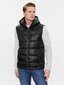 Guess Jeans veste vīriešiem Super Light Puffa Ve Jet M4RN13 WFWB2 563937114, melna cena un informācija | Vīriešu vestes | 220.lv