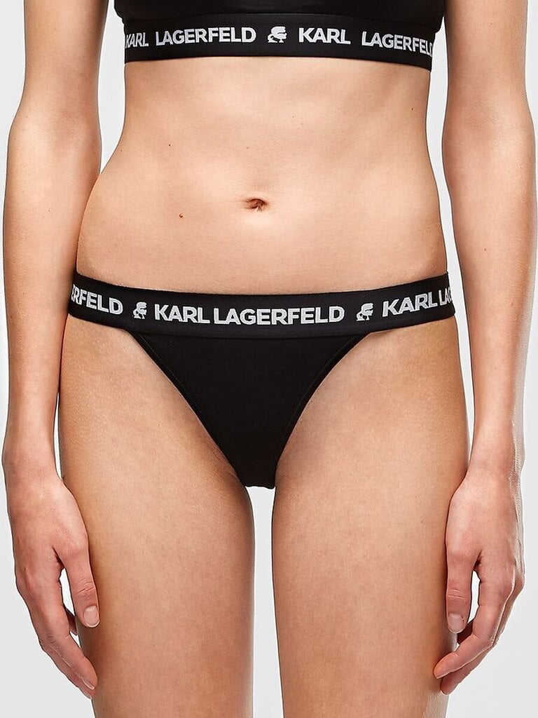 Karl Lagerfeld bikses sievietēm 545660079, melnas cena un informācija | Sieviešu biksītes | 220.lv