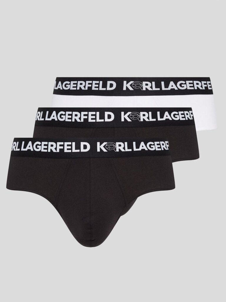 Karl Lagerfeld vīriešu apakšveļa Ikonik 2.0 Brief 230M2104 545009707, melns/balts, 3 gab. cena un informācija | Vīriešu apakšbikses | 220.lv
