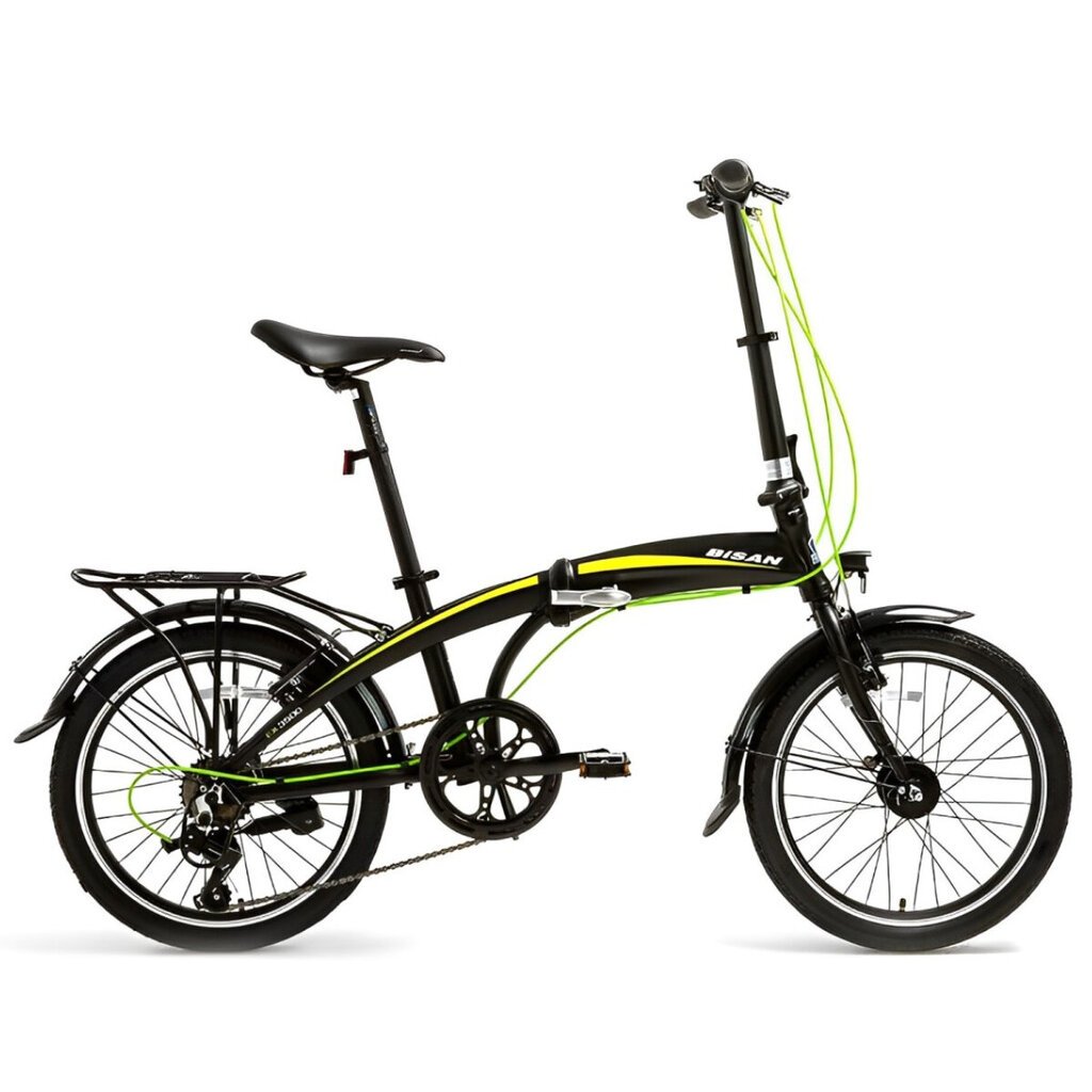Universāls saliekamais velosipēds Bisan FX3500 TRN 20, melns/dzeltens cena un informācija | Velosipēdi | 220.lv