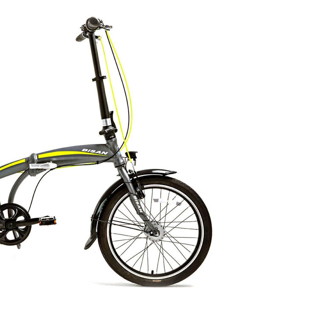 Universāls saliekamais velosipēds Bisan FX3500 NX3 20, pelēks/dzeltens cena un informācija | Velosipēdi | 220.lv