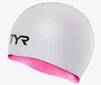 Peldcepure TYR Reversible, rozā/balta cena un informācija | Peldcepures | 220.lv