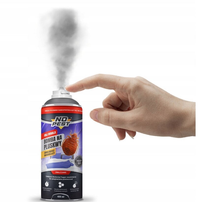 No-Pest dūmu bumba pret blaktīm 1,2 kg, 1200 ml cena un informācija | Aizsardzībai pret kukaiņiem | 220.lv