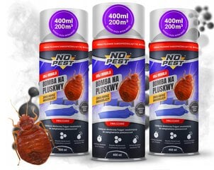 No-Pest dūmu bumba pret blaktīm 1,2 kg, 1200 ml цена и информация | Для борьбы с насекомыми | 220.lv