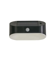 Āra sienas lampa Searchlight Solar 67421BK-PI, melns, 1 gab. цена и информация | Уличное освещение | 220.lv