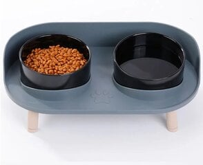 Нескользящая миска для домашних животных, состоящая из двух частей, 0,21 л цена и информация | Миски, ящики для корма | 220.lv