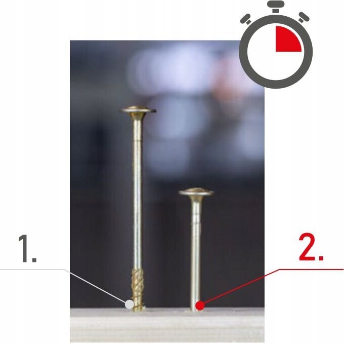 50 gab. Skrūves kokam 8x80 mm, konusveida, TORX, Klimas WKCS cena un informācija | Stiprinājumi | 220.lv