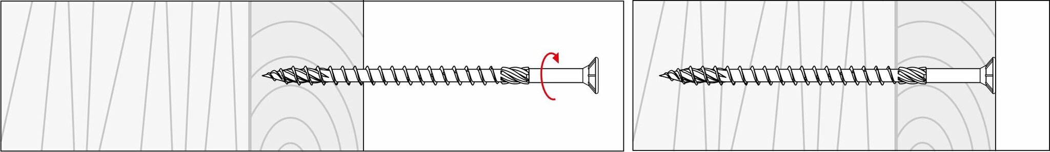 50 gab. Skrūves kokam 8x100 mm, konusveida, TORX, Klimas WKCS cena un informācija | Stiprinājumi | 220.lv