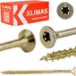 50 gab. Skrūves kokam 8x160 mm, konusveida, TORX, Klimas WKCS цена и информация | Stiprinājumi | 220.lv