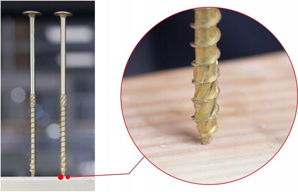 50 gab. Skrūves kokam 8x200 mm, konusveida, TORX, Klimas WKCS cena un informācija | Stiprinājumi | 220.lv