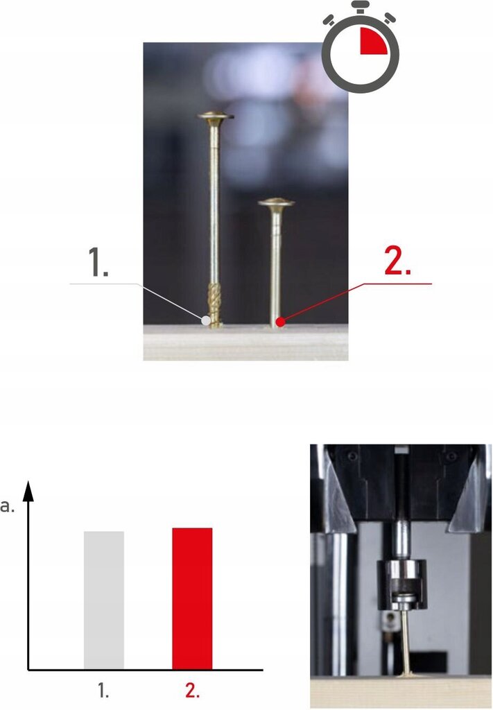 100 gab. Skrūves kokam 6x50 mm, plakana, TORX, Klimas WKCP cena un informācija | Stiprinājumi | 220.lv