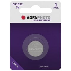 AgfaPhoto baterija CR1632 Lithium, 1gab. cena un informācija | Baterijas | 220.lv