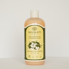 Шампунь и кондиционер Munati 2-in-1 для домашних животных, с ароматом флердоранжа, 500 мл цена и информация | Косметические средства для животных | 220.lv