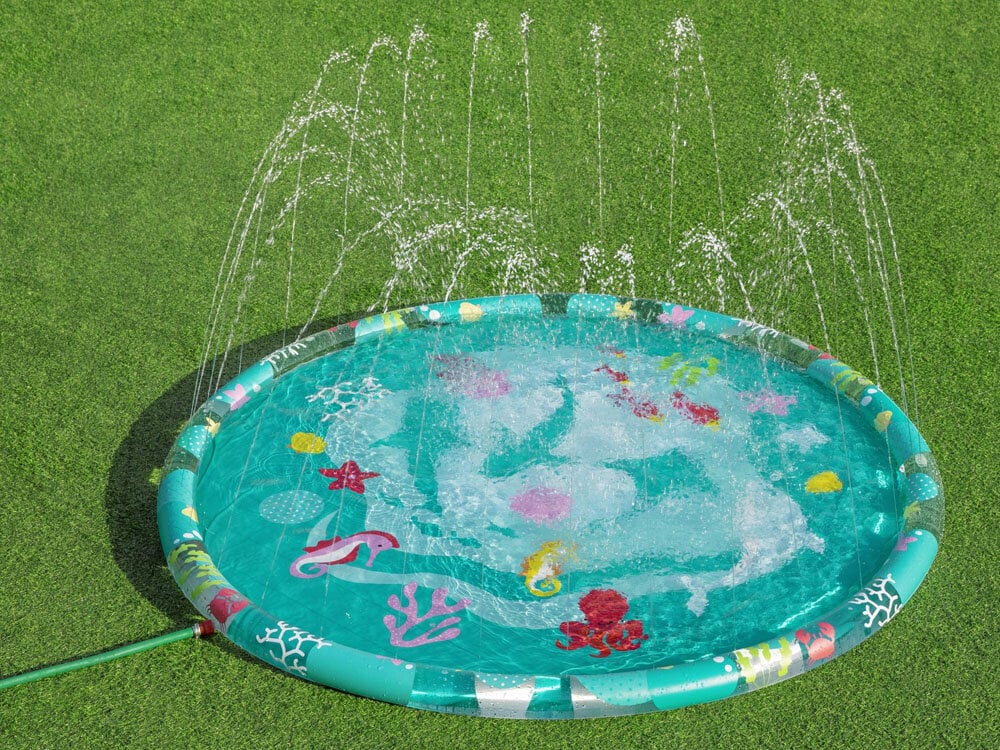 Piepūšamais ūdens paklājs Bestway Sprinkler, zils, 165 cm цена и информация | Ūdens, smilšu un pludmales rotaļlietas | 220.lv