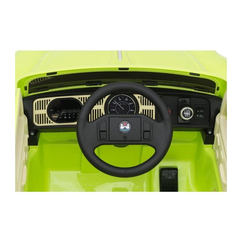 Bērnu elektroauto Beetle 12V, zaļš цена и информация | Bērnu elektroauto | 220.lv