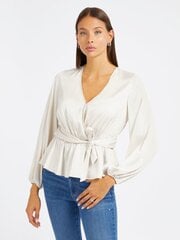 Guess Jeans блузка женская W4RH68 WEFC2 G1O6, белая цена и информация | Женские блузки, рубашки | 220.lv