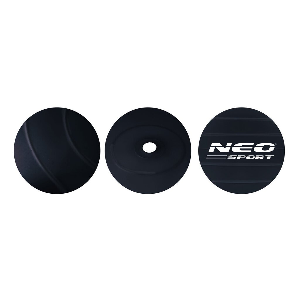 Vingrošanas bumba ar pumpi Neo Sport NS-952, 75 cm, melna цена и информация | Vingrošanas bumbas | 220.lv