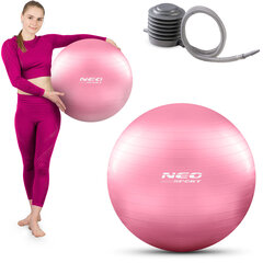 Vingrošanas bumba ar pumpi Neo Sport NS-950, 55 cm, rozā цена и информация | Гимнастические мячи | 220.lv
