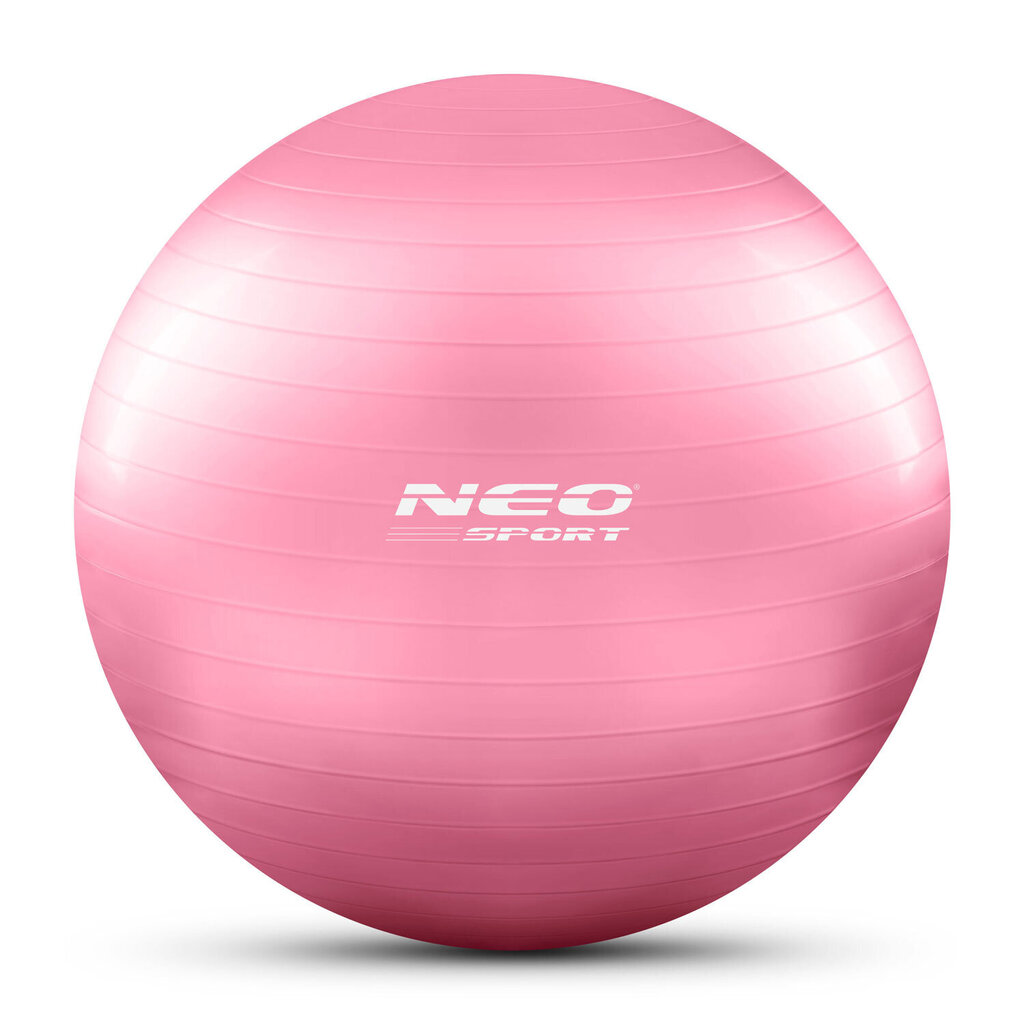 Vingrošanas bumba ar pumpi Neo Sport NS-950, 55 cm, rozā cena un informācija | Vingrošanas bumbas | 220.lv